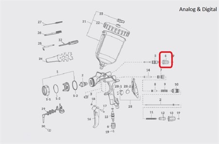LS-400 Pattern adj. Knob LS